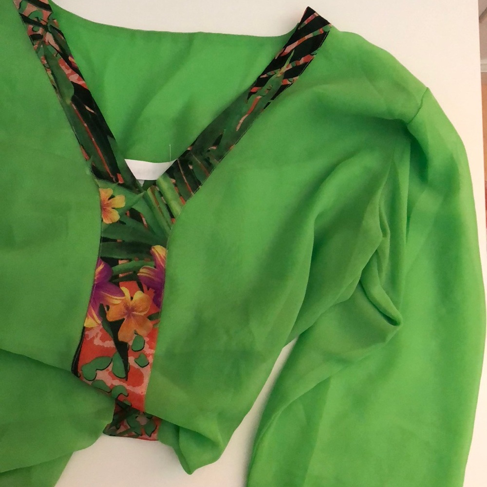 tropical beach cover up shirt